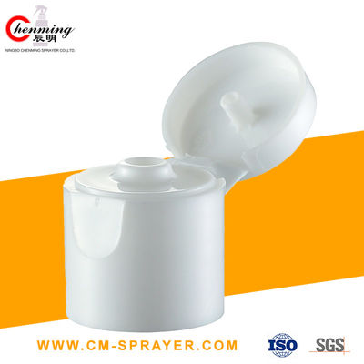 24mm 28mm 24/410 24-415 Flip Top Caps Beyaz Kozmetik Şişe Plastik için